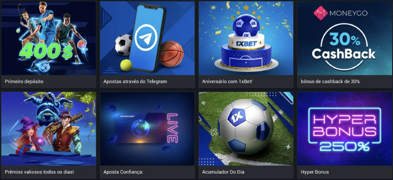 Codigo promocional para escolher na 1xBet