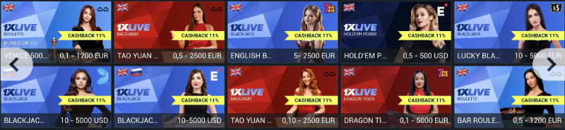 Cassino ao vivo com dealers