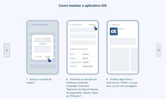 Instruções para instalar o aplicativo no iOS